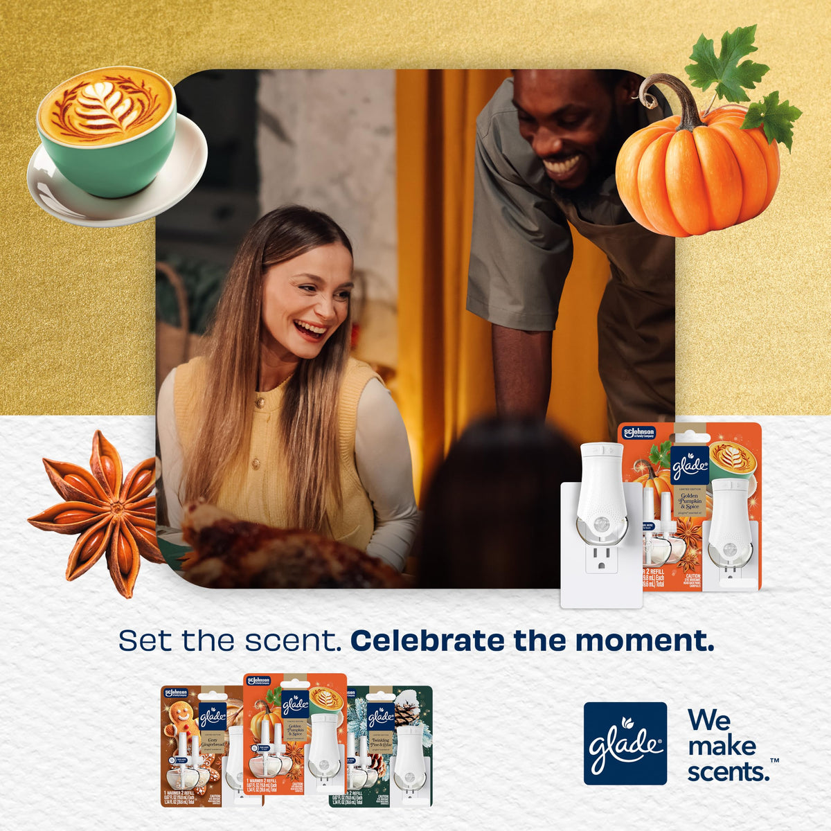 PlugIns Starter Kit by Glade – 1.34 Fl Oz (Pack of 1), Orange, Model 397243