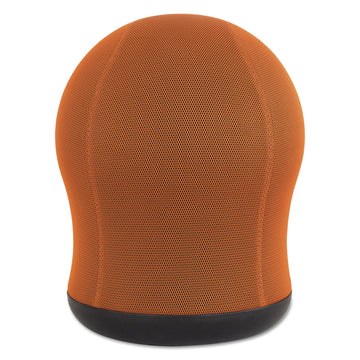 Zenergy Swivel Ball Chair by Safco – 23"H, 360-Degree Turn, Alloy Steel, Orange Mesh, Model 4760OR