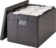 Cambro EPP180XLT-110 Superior Opening Multifunction Isothermal Container 64.5 L, Polypropylene, Black, 61 x 43 x 39 cm (M.Ext) - 54.5 x 14.5 x 32 cm (M.Int)