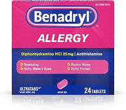Benadryl Allergy Ultra Tablets, 24 ct