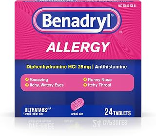 Benadryl Allergy Ultra Tablets, 24 ct
