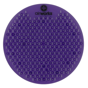 Splash Free Urinal Screen by AirWorks – 1 Count (Pack of 10), Blend, Purple Vineyard, Model AWSFUS234-BX
