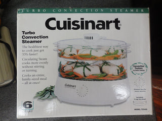 TCS-60 Convection Steamer by Cuisinart – 6 Quart, White & clear, Model TCS60