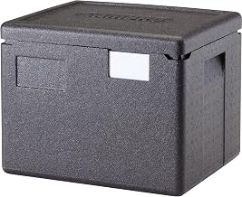 Cambro GoBox Insulated Lightweight Thermal Hot Box and Food Pan Carrier (8 Inch Deep) - Hotbox and Food Warmer for Catering & Transport - Top Load (Gray)