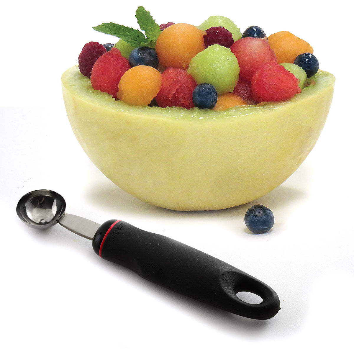 Grip-EZ Melon Baller by Norpro – 1 EA, 1.25 inches, Stainless Steel, Black