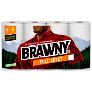 ® Full Sheet Paper Towels by Brawny – 4 Count (Pack of 1), Paper, White