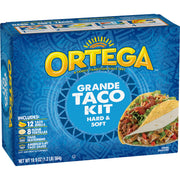 Taco Dinner Kit by Ortega – 12 Count (Pack of 3), Hard & Soft, Pack of 3, Model 1162139