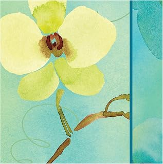 Creative Converting 18 Count Cool Flora Lunch Napkins, Blue/Green