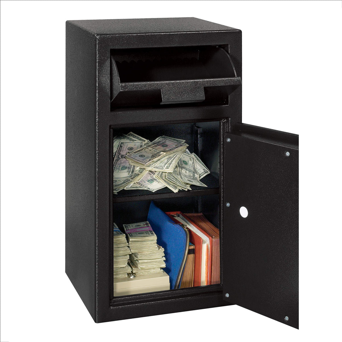 Sentry® Safe 1.6 cu. ft. Depository Safe by SENTRY(セントリー) – 1.6 cu. ft., 1.57 cubic_feet, Alloy Steel, Black, Model DH-134E