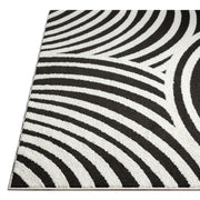 Abani 4x6 / Cream & Black / Modern Area Rugs