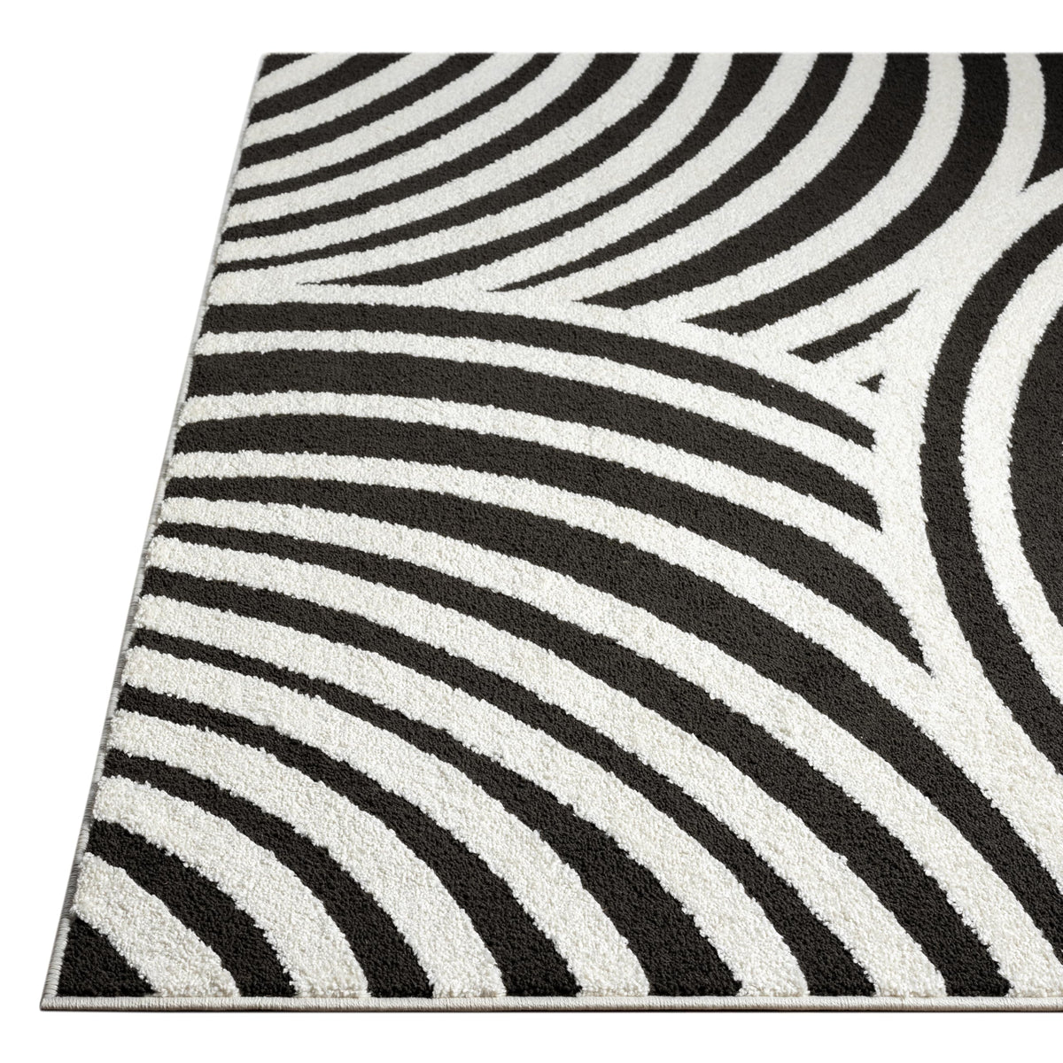 Abani 4x6 / Cream & Black / Modern Area Rugs