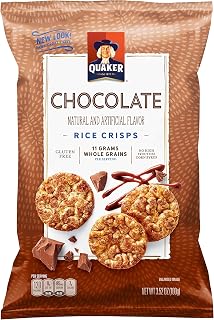 Quaker Rice Crisps, Gluten Free, Chocolate, 3.53oz Bags, 12 Count