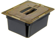Carlisle FoodService Products Half Size 1 pack / Amber / Modern Lids
