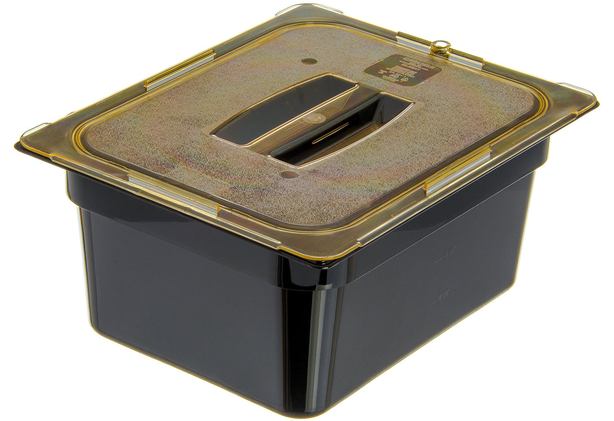 Carlisle FoodService Products Half Size 1 pack / Amber / Modern Lids