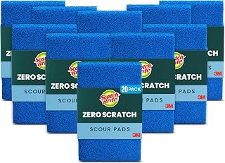 Scotch-Brite Zero Scratch Scouring Pad, 20 Pack