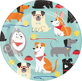 Creative Converting Dog Party Dessert Plates, 24 ct