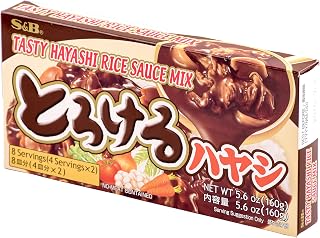 S&B Tasty Hayashi Rice Sauce Mix, 5.6-Ounce