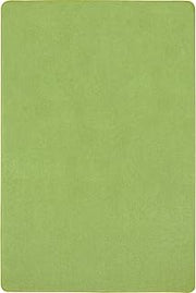 Joy Carpets Just Kidding Solid Color Area Rugs, 4' x 6', Lime Green
