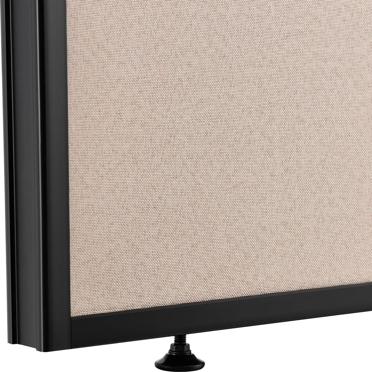 Office Partition Panel with Partial Window by Global Industrial – Alloy Steel, Tan, Model 694659WTN
