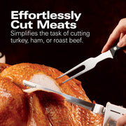 Electric Knife Set for Carving Meats by Hamilton Beach – 10", Metal, White, Model 74250R