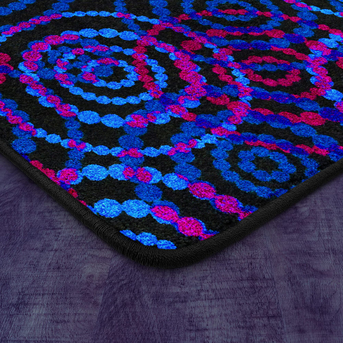 Fluorescent Dottie 6' x 9' Area Rug by Joy Carpets – 6' x 9' (Rectangular), Nylon, Fluorescent, Model 447Q