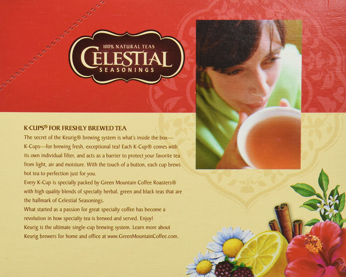 Green Tea K-Cup 48 Count Case by Celestial Seasonings – Pack of 2