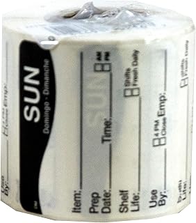 DayMark Safety Systems DissolveMark IT112213 "Sun" Day of the Week Label, 2" x 2" (Roll of 250)