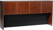 Boss Office Products Boss 66-Inch Four Door Hutch, Mahogany