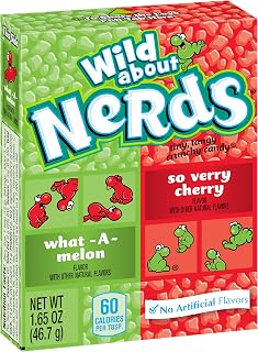 Wonka Nerds, Watermelon and Wild Cherry, 1.65 Ounce