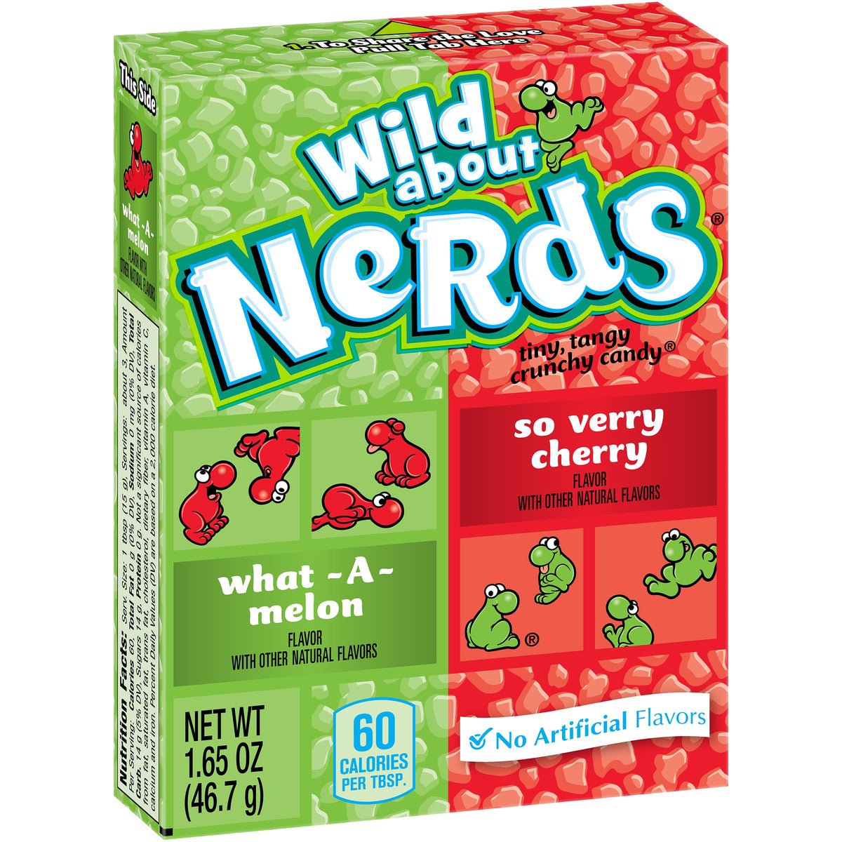 Wonka, Watermelon and Wild Cherry, 1.65 Ounce by Nerds – 1.65 Ounce (Pack of 1), Model 079200003395
