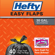 Hefty 40 Count (Pack of 6) / Black / 240 Count Trash Bags