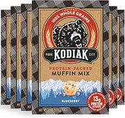 Kodiak Cakes Muffin Mix, Blueberry, 14 Ounce, Pack of 6