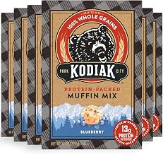 Kodiak Cakes Muffin Mix, Blueberry, 14 Ounce, Pack of 6