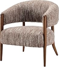 Mayla Accent Chair - Dappled Rose Clay Boucle