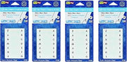 Redi-Tag Pre-Printed Index Tabs, A to Z, Permanent Adhesive, 7/16 x 1 inches, 104 Tabs per Pack, White with Black Print, Sold as 4 Pack (31005)