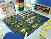 Tiny Town Rug by Joy Carpets – 5'4" x 7'8" (Rectangular), Nylon, Multi Color, Model 1414C-01