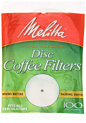 Disc Coffeemaker Filters by Melitta – 1 Box, White, Model 628354