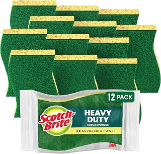 Scotch-Brite Heavy Duty Scrub Sponges, 12 Pack