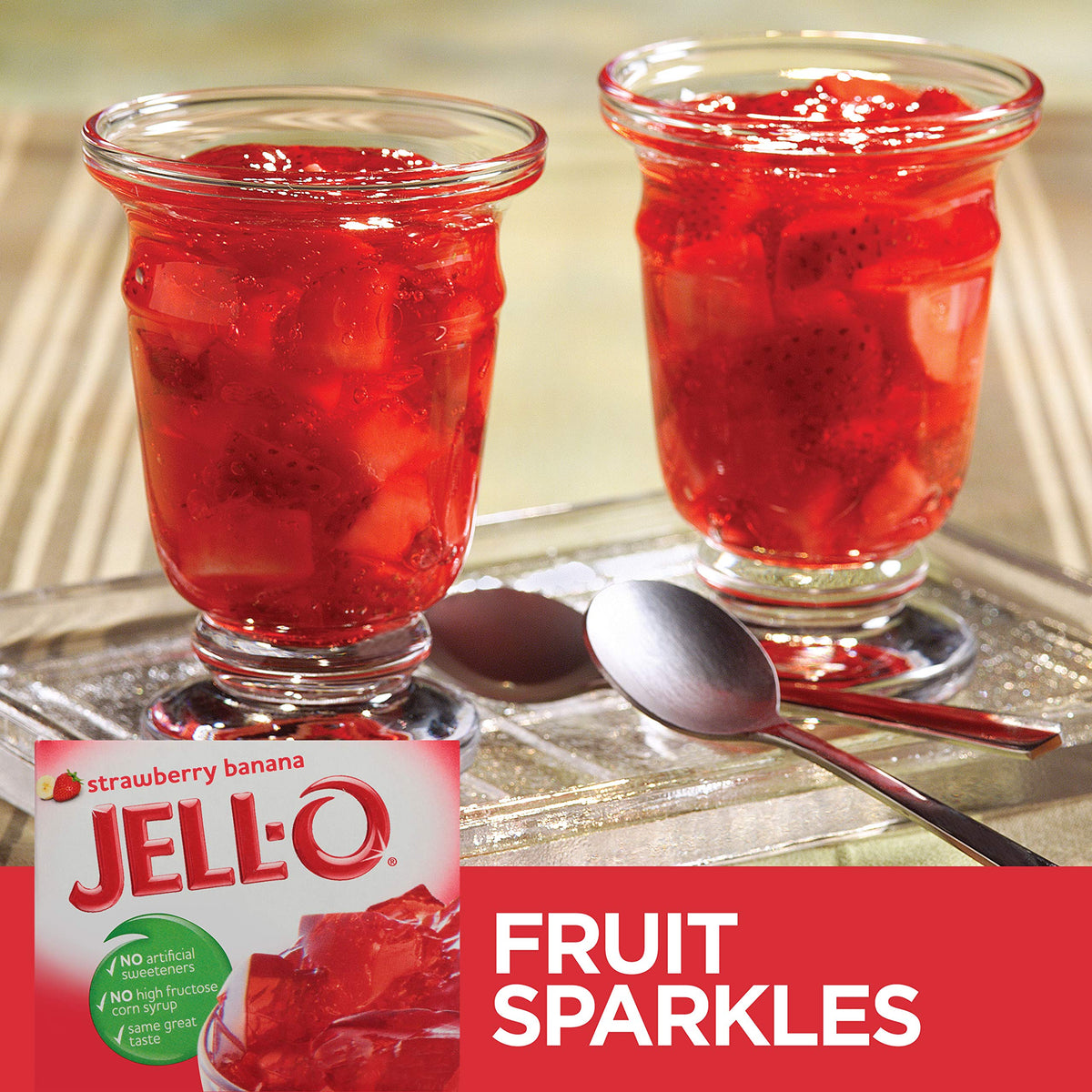 Strawberry Banana Gelatin Dessert Mix (3 oz Boxes by Jell-O – 3 Ounce (Pack of 6), Pack of 6, Model 10001041