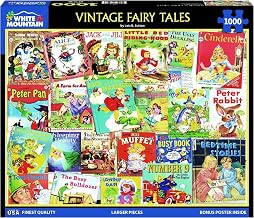 White Mountain 1000 Piece Jigsaw Puzzle, Vintage Fairy Tales