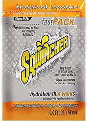 Sqwincher 015309-TC Fast Pack Liquid Concentrate Packet, 6 oz, Orange, Standard (Pack of 50)
