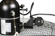 Corporation ACH30-O Industrial Oscillating Circulator Head by TPI – 32"L x 32"W x 16"H, Aluminum, Gray, Model 737-ACH30-O