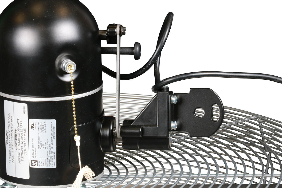 Corporation ACH30-O Industrial Oscillating Circulator Head by TPI – 32"L x 32"W x 16"H, Aluminum, Gray, Model 737-ACH30-O