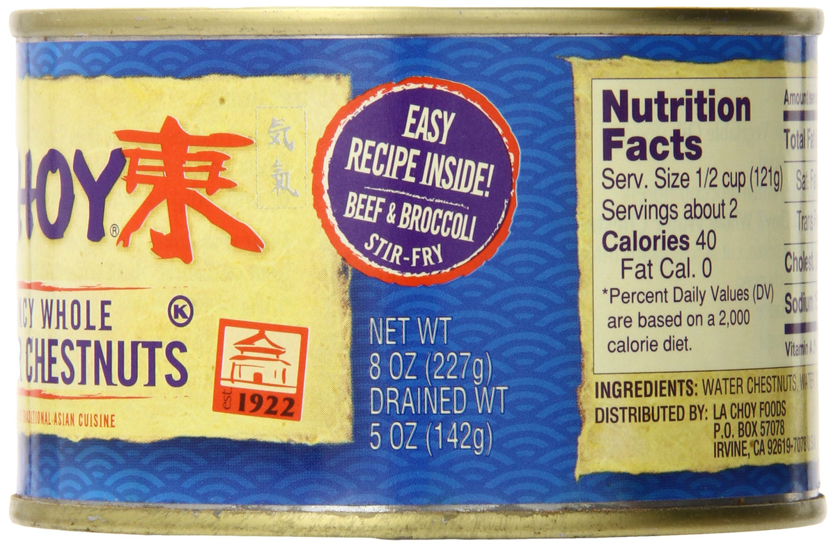 Water Chestnuts by La Choy – 8 Ounce, Pack of 12