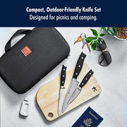 Forged Accent 6-pc Travel Knife Set by HENCKELS – 6-pc, Stainless Steel, Black, Pack of 6, Model 1025282