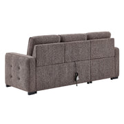 U0707 Brown Reversible Sofa Bed by Global Furniture USA – Metal, Brown, Pack of 2, Model AMZ-U0707-BROWN-REVERSIBLE SOFA BED