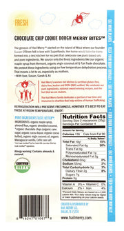 Chocolate Chip Cookie Dough Merry Bites™ (8 / Bag) 8 per case by Hail Merry – 8