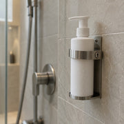 Novo Bottle Bracket, 5 5/16" High, Silver - in use