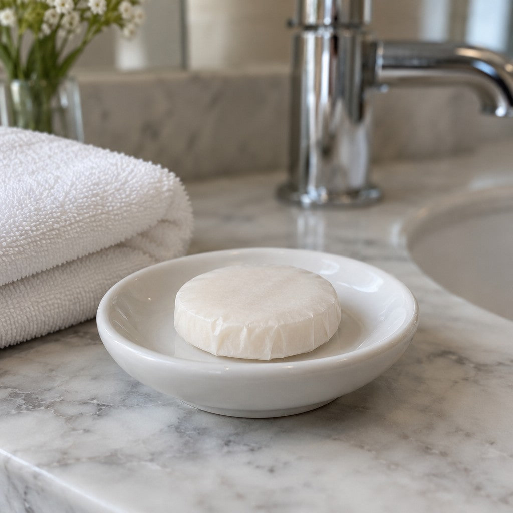 Novo Soap Disc - in use