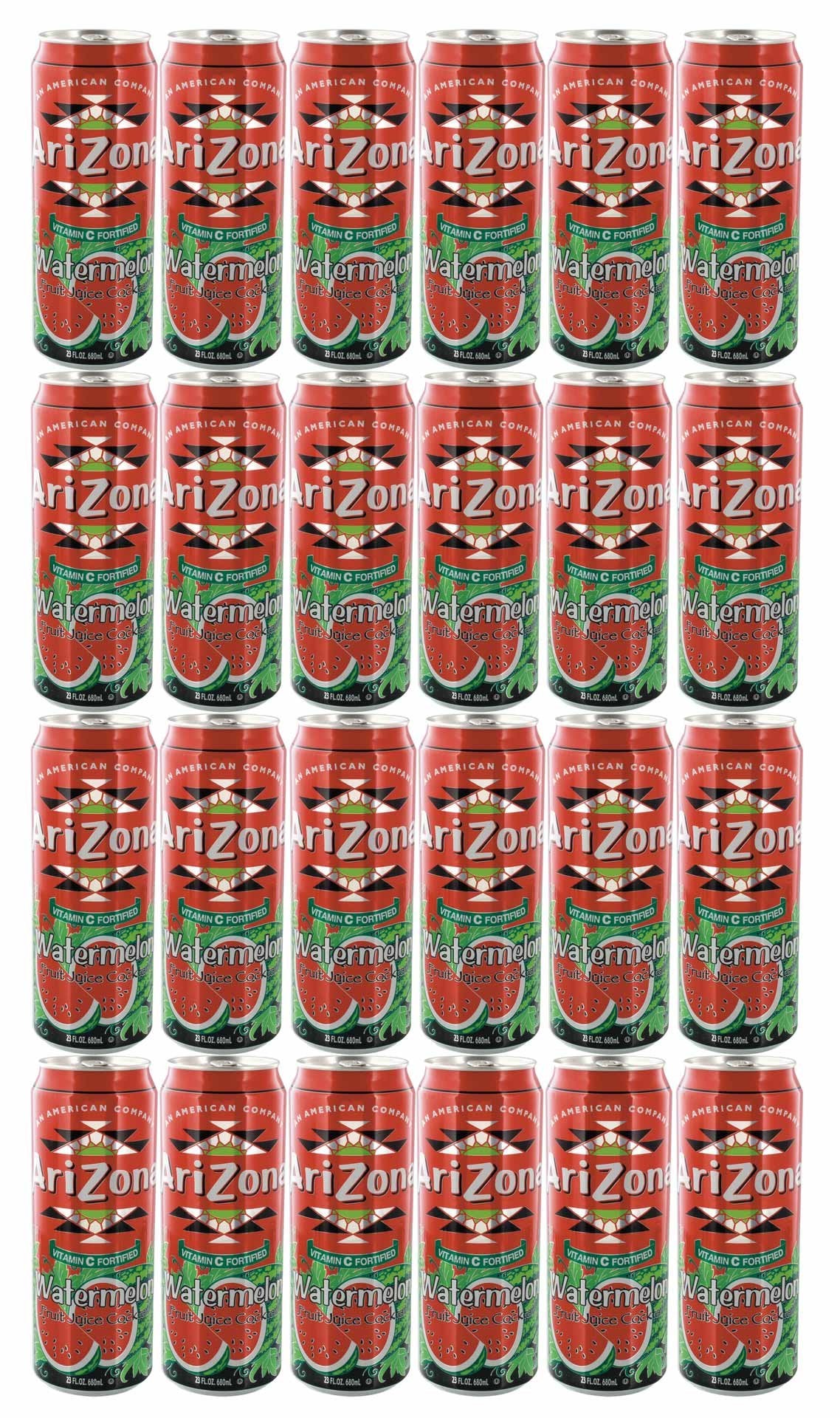 Watermelon, 23 Fl Oz (Pack of 24) by AriZona – 23 Fl Oz (Pack of 24), Pink, Pack of 24, Model 613008720209